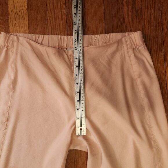J. Jill Stretch Linen Blend Pull-On Pants, Ankle, Pearl Pink, Elastic Waist Sz M - Picture 8 of 10